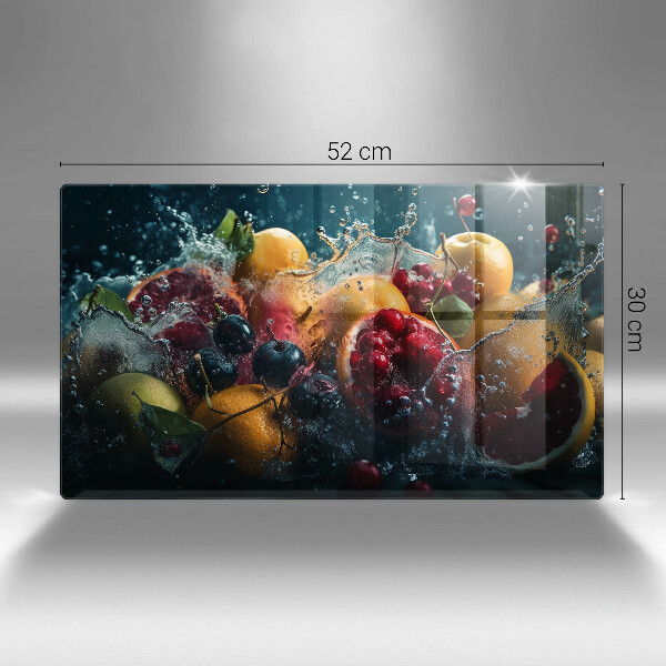 Cubre vitrocerámica frutas en agua