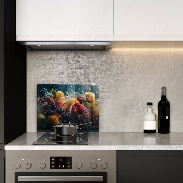 Cubre vitrocerámica frutas en agua