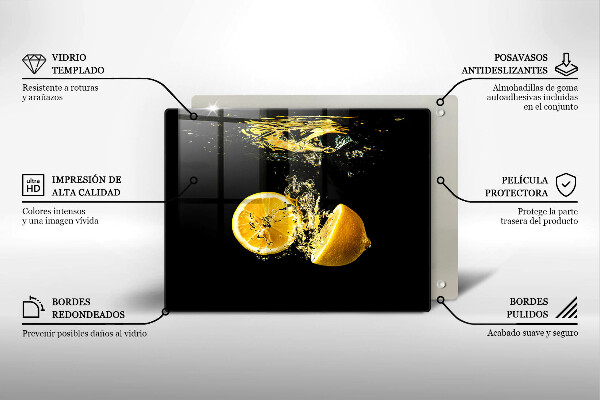 Cubre vitrocerámica Jugosas frutas de limón