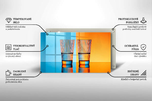 Cubre vitrocerámica Dos vasos de agua