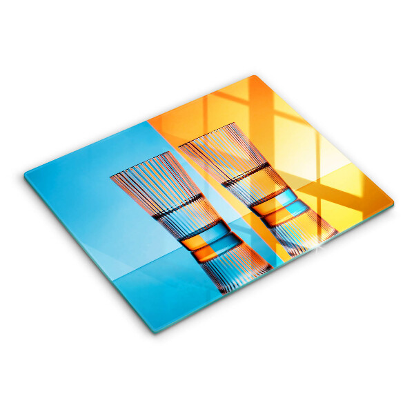 Cubre vitrocerámica Dos vasos de agua