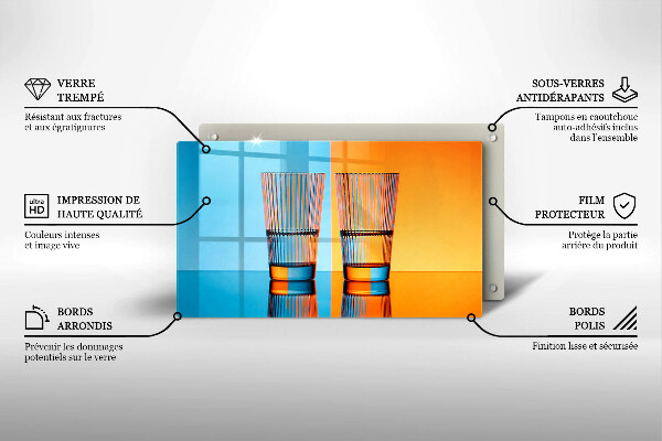 Cubre vitrocerámica Dos vasos de agua
