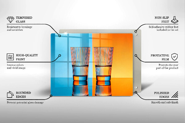Cubre vitrocerámica Dos vasos de agua