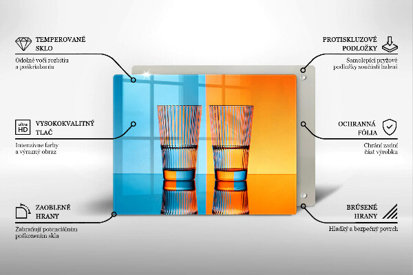Cubre vitrocerámica Dos vasos de agua