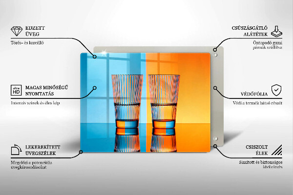 Cubre vitrocerámica Dos vasos de agua
