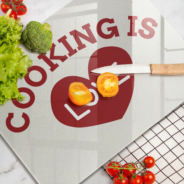 Cubre vitrocerámica Cooking is love