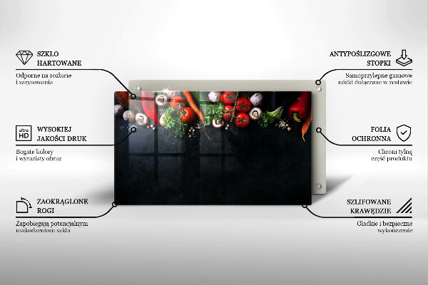 Cubre vitrocerámica Verduras coloridas