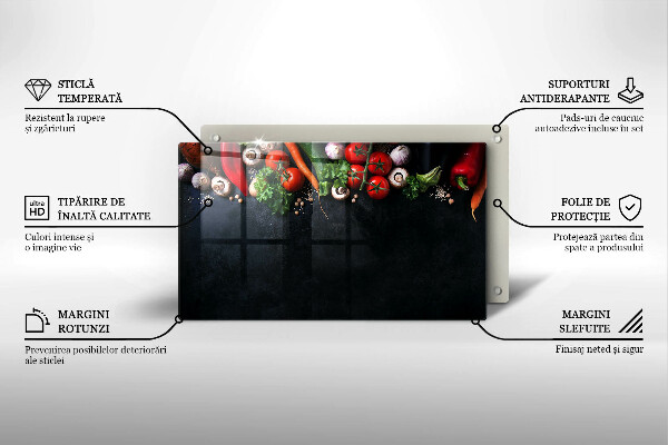Cubre vitrocerámica Verduras coloridas