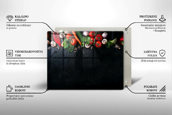 Cubre vitrocerámica Verduras coloridas