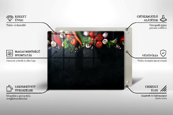 Cubre vitrocerámica Verduras coloridas