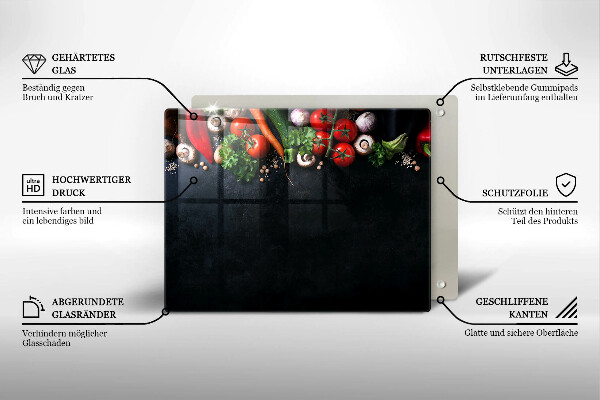 Cubre vitrocerámica Verduras coloridas