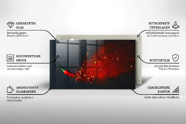 Cubre vitrocerámica Pimiento picante