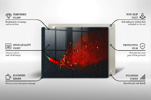 Cubre vitrocerámica Pimiento picante