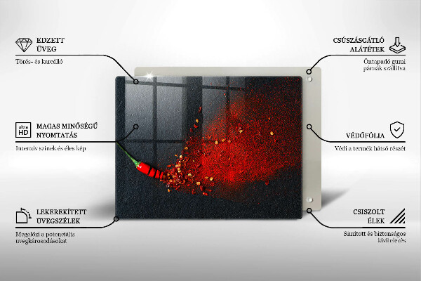 Cubre vitrocerámica Pimiento picante