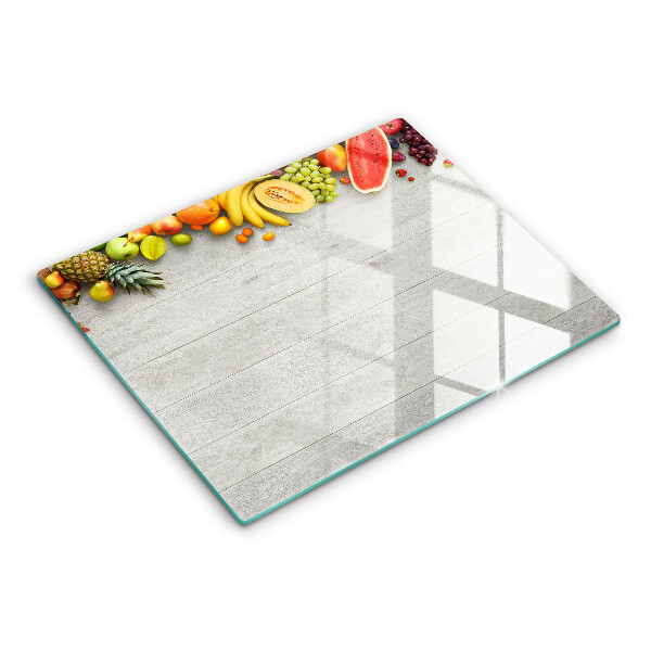 Cubre vitrocerámica Frutas en tablas