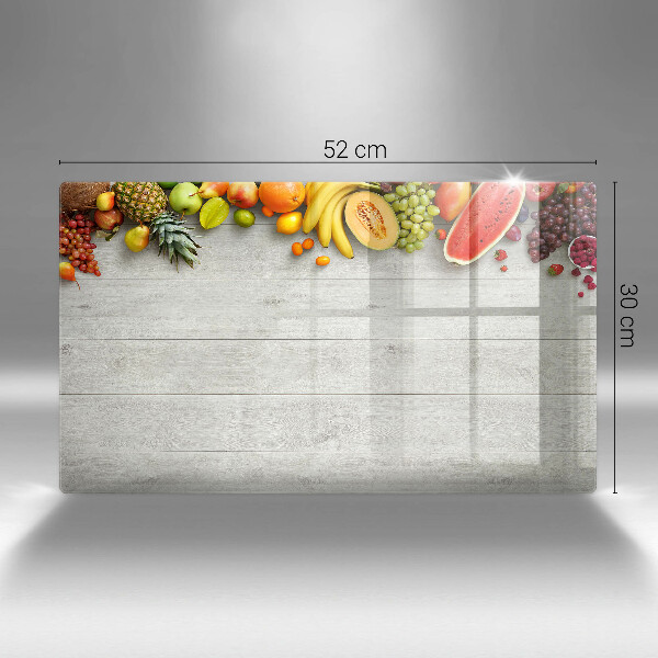 Cubre vitrocerámica Frutas en tablas