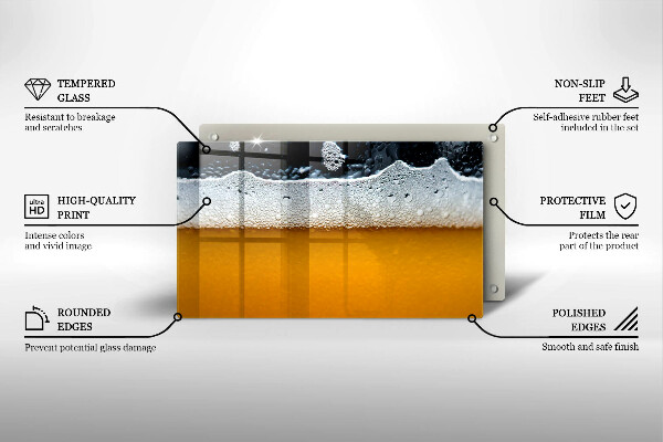 Cubre vitrocerámica Beber espuma de cerveza