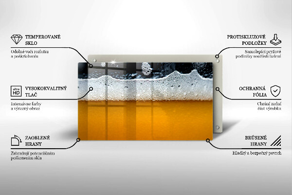 Cubre vitrocerámica Beber espuma de cerveza