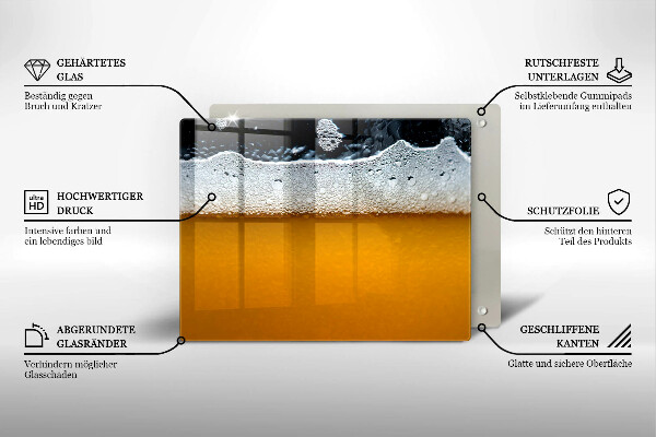 Cubre vitrocerámica Beber espuma de cerveza