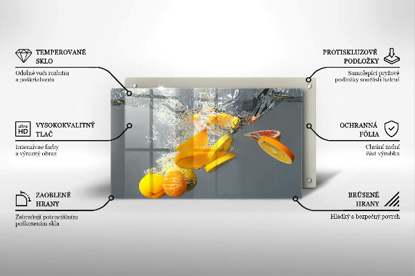 Cubre vitrocerámica limones en agua