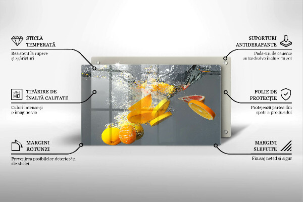 Cubre vitrocerámica limones en agua