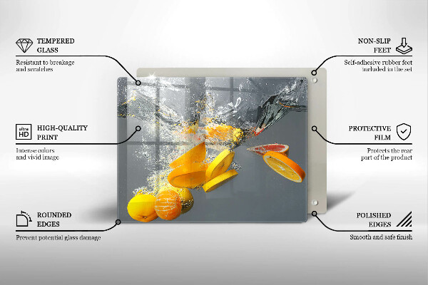Cubre vitrocerámica limones en agua