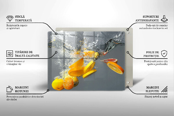Cubre vitrocerámica limones en agua