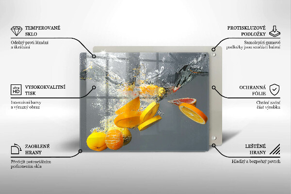 Cubre vitrocerámica limones en agua