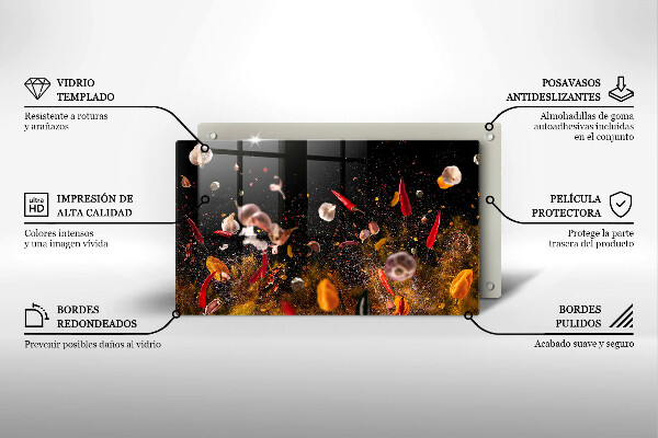 Cubre vitrocerámica especias picantes