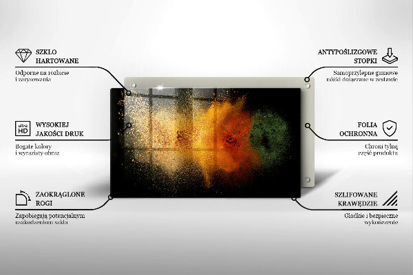 Cubre vitrocerámica Especias coloridas
