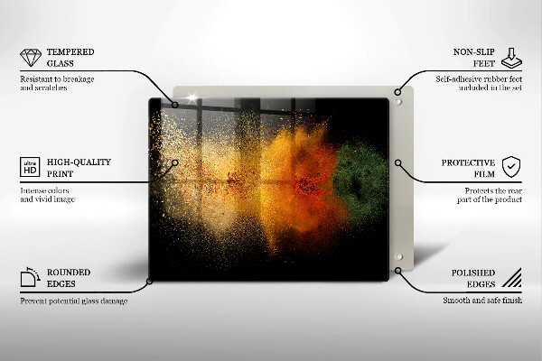 Cubre vitrocerámica Especias coloridas