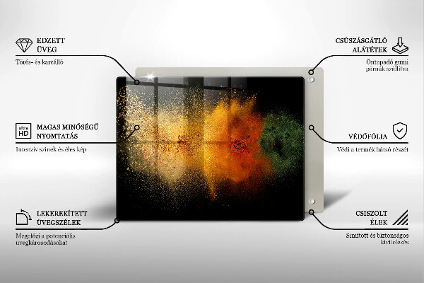 Cubre vitrocerámica Especias coloridas