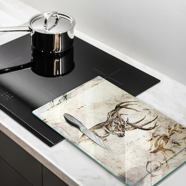 Cubre vitrocerámica Ilustración de animales ciervos