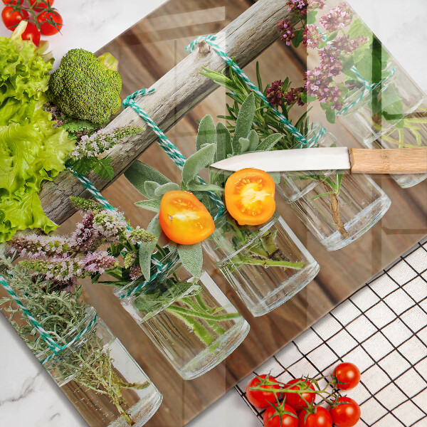 Cubre vitrocerámica Plantas de hierbas vintage