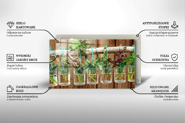 Cubre vitrocerámica Plantas de hierbas vintage