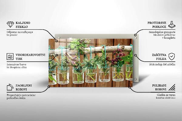 Cubre vitrocerámica Plantas de hierbas vintage