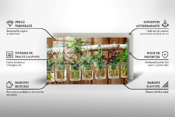 Cubre vitrocerámica Plantas de hierbas vintage