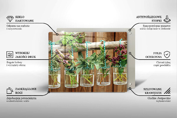 Cubre vitrocerámica Plantas de hierbas vintage