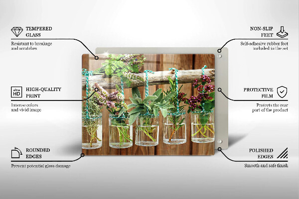 Cubre vitrocerámica Plantas de hierbas vintage