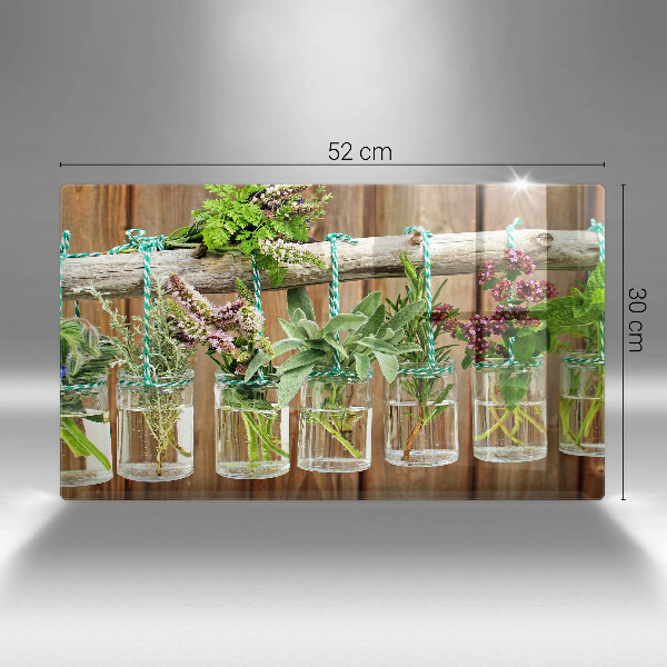 Cubre vitrocerámica Plantas de hierbas vintage