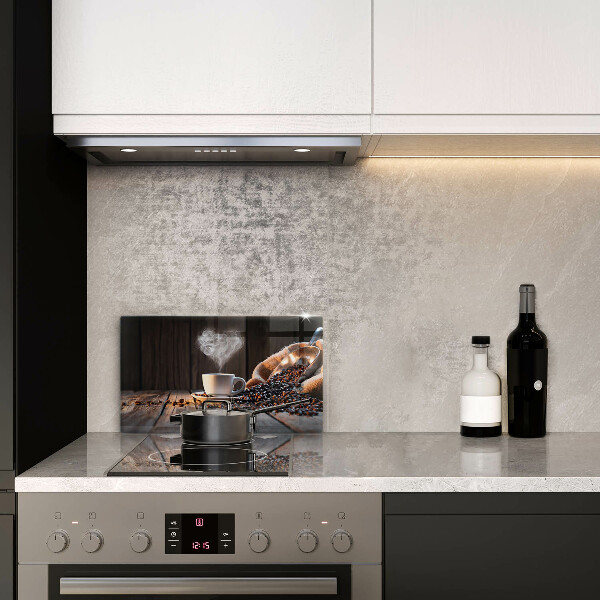 Cubre vitrocerámica Taza de café y corazón