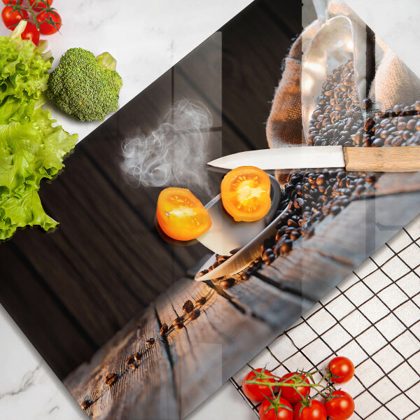 Cubre vitrocerámica Taza de café y corazón