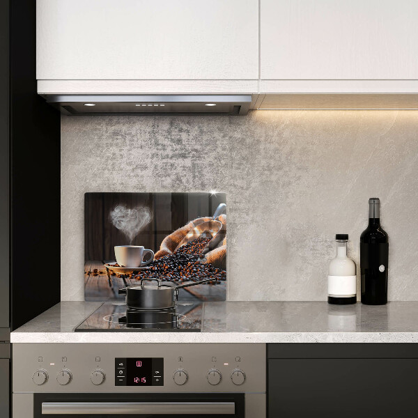 Cubre vitrocerámica Taza de café y corazón