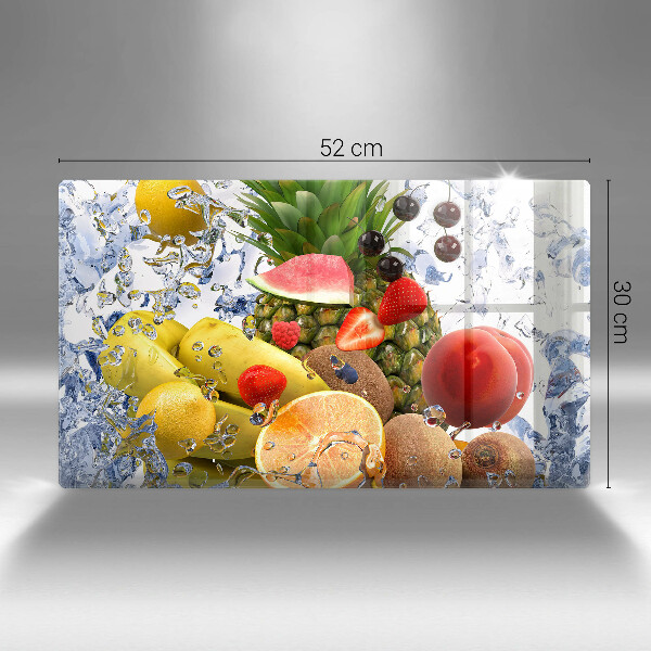 Cubre vitrocerámica Fruta jugosa y agua.