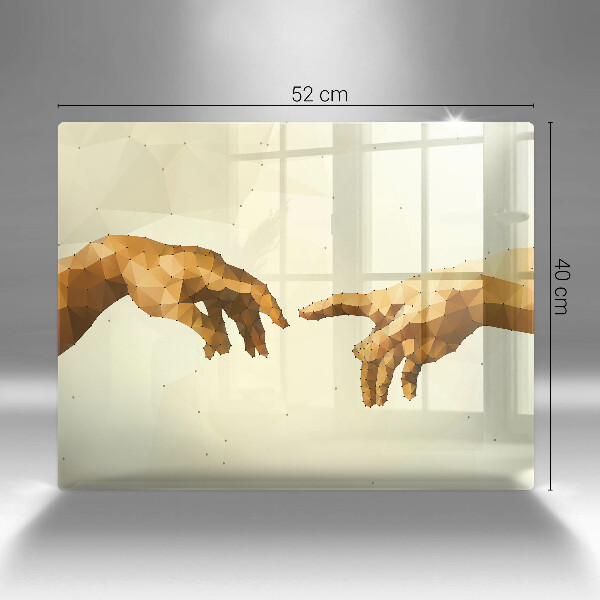 Cubre vitrocerámica Creación de las manos de Adán