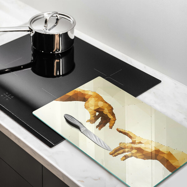 Cubre vitrocerámica Creación de las manos de Adán