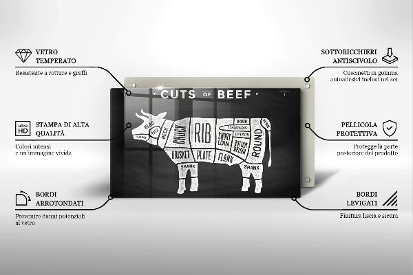 Cubre vitrocerámica carne de vaca