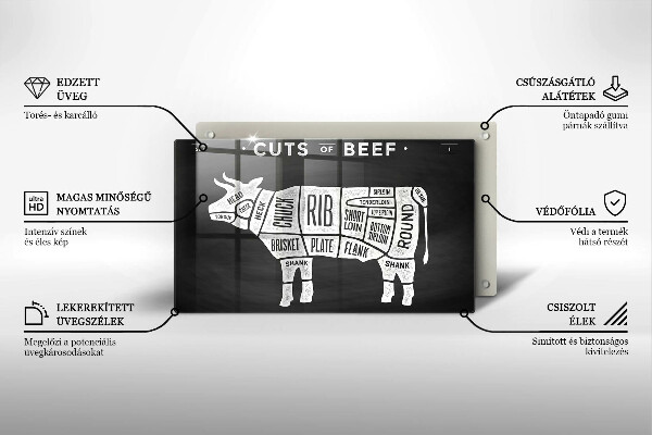 Cubre vitrocerámica carne de vaca