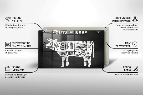 Cubre vitrocerámica carne de vaca
