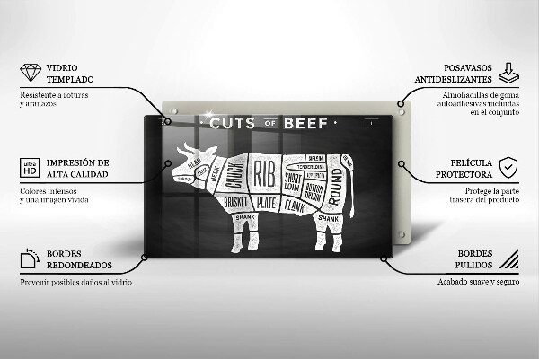 Cubre vitrocerámica carne de vaca